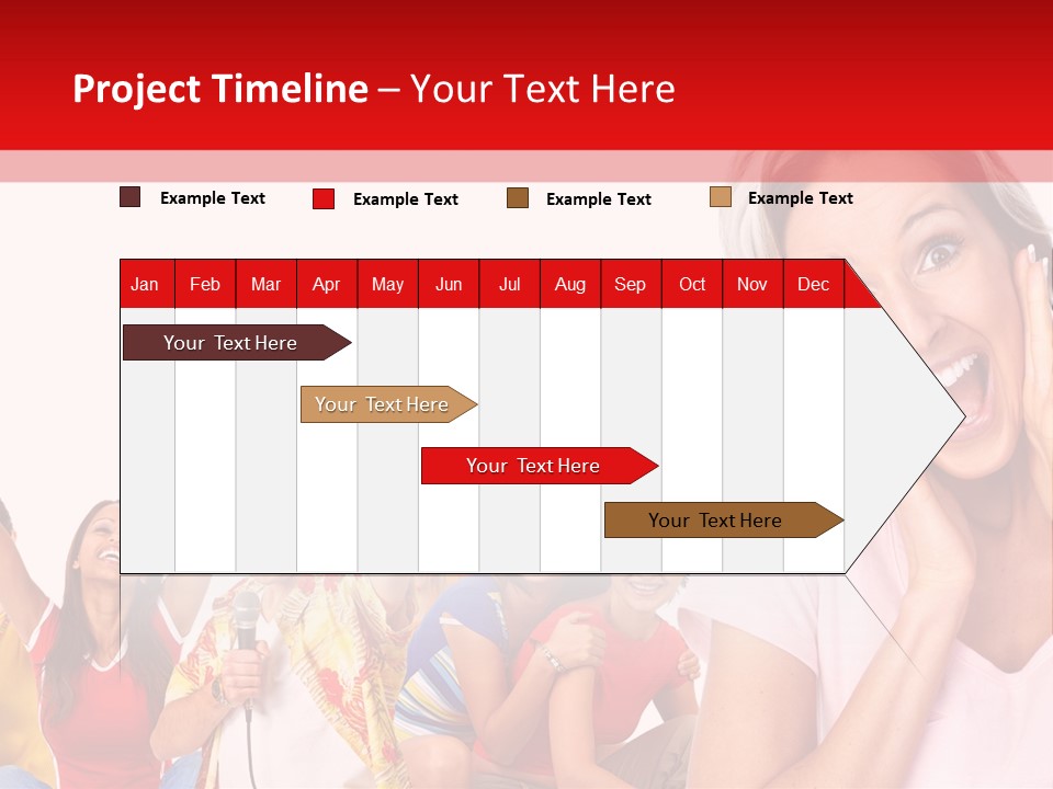Lady Human Smiling PowerPoint Template
