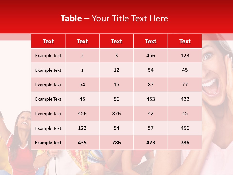 Lady Human Smiling PowerPoint Template