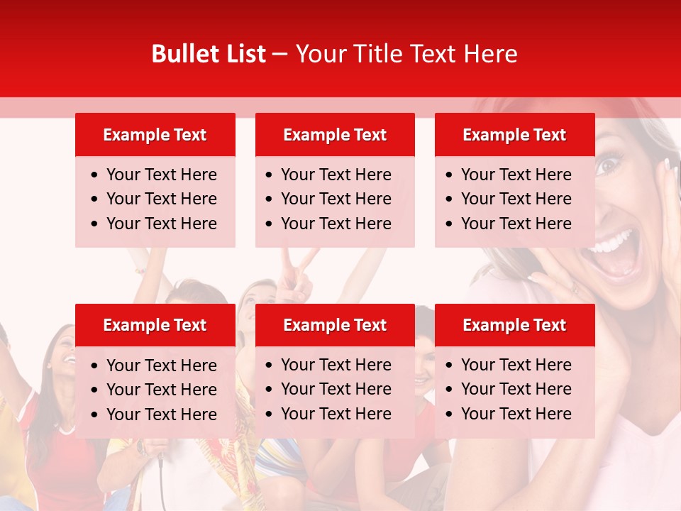 Lady Human Smiling PowerPoint Template