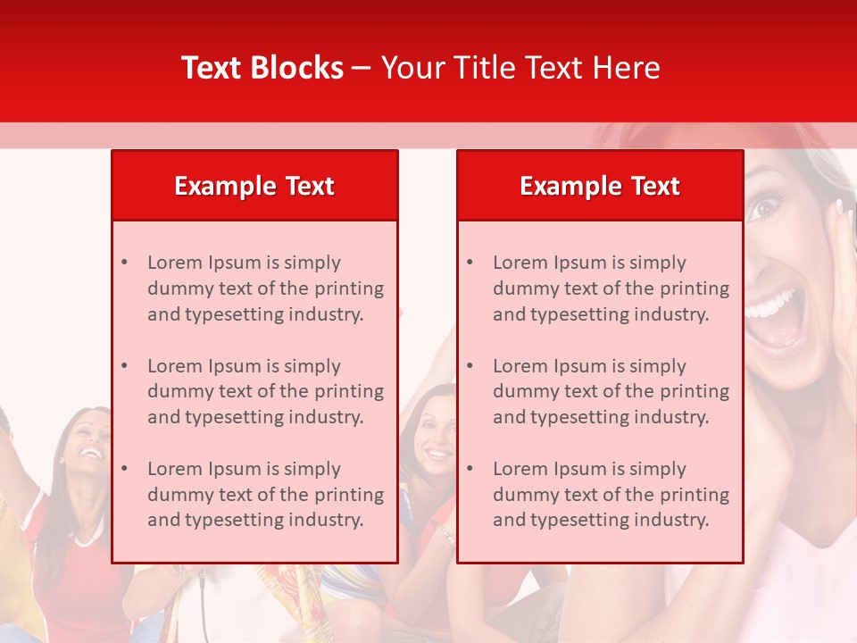 Lady Human Smiling PowerPoint Template
