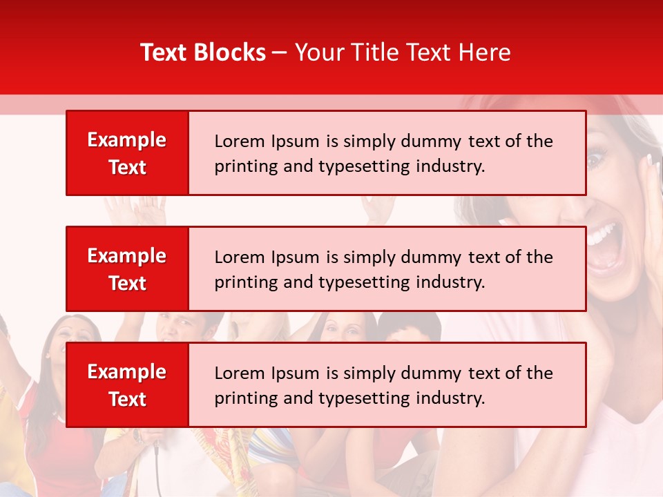 Lady Human Smiling PowerPoint Template