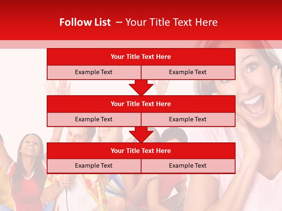 Lady Human Smiling PowerPoint Template
