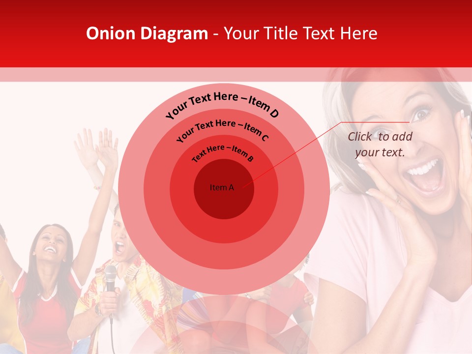 Lady Human Smiling PowerPoint Template