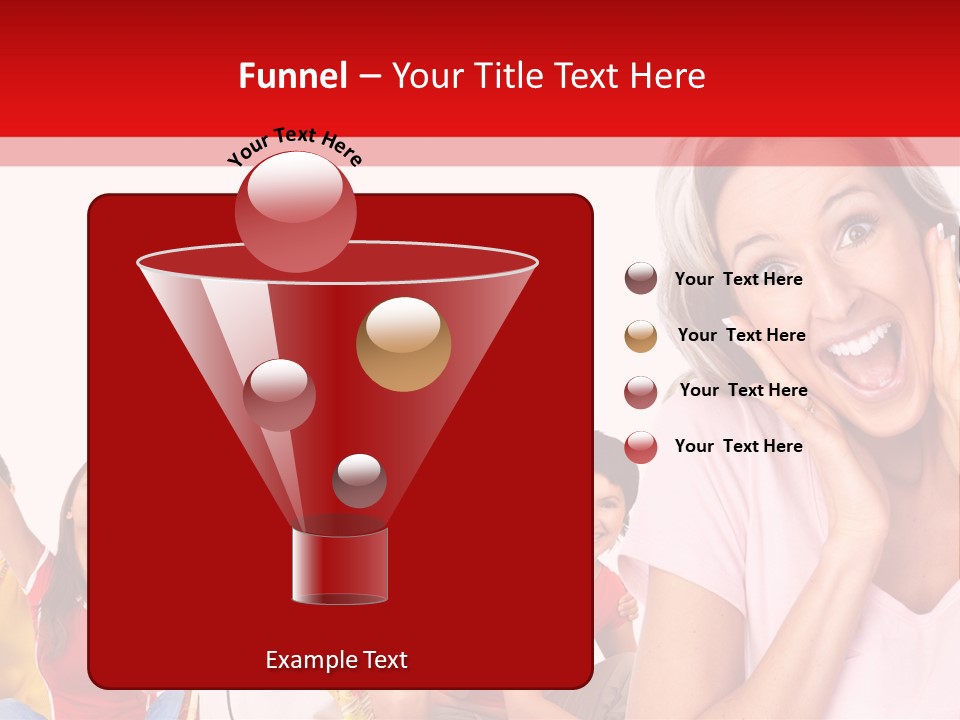 Lady Human Smiling PowerPoint Template