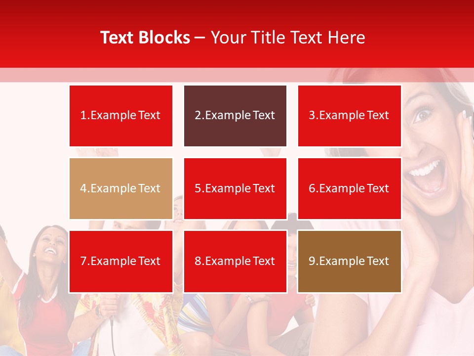 Lady Human Smiling PowerPoint Template