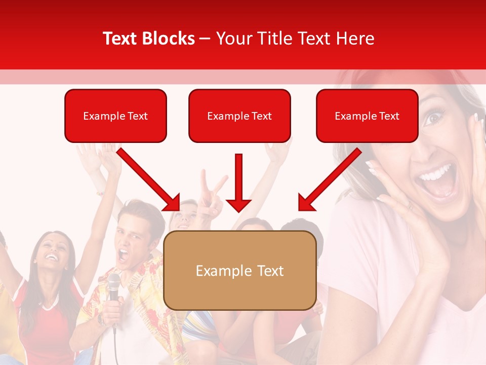 Lady Human Smiling PowerPoint Template