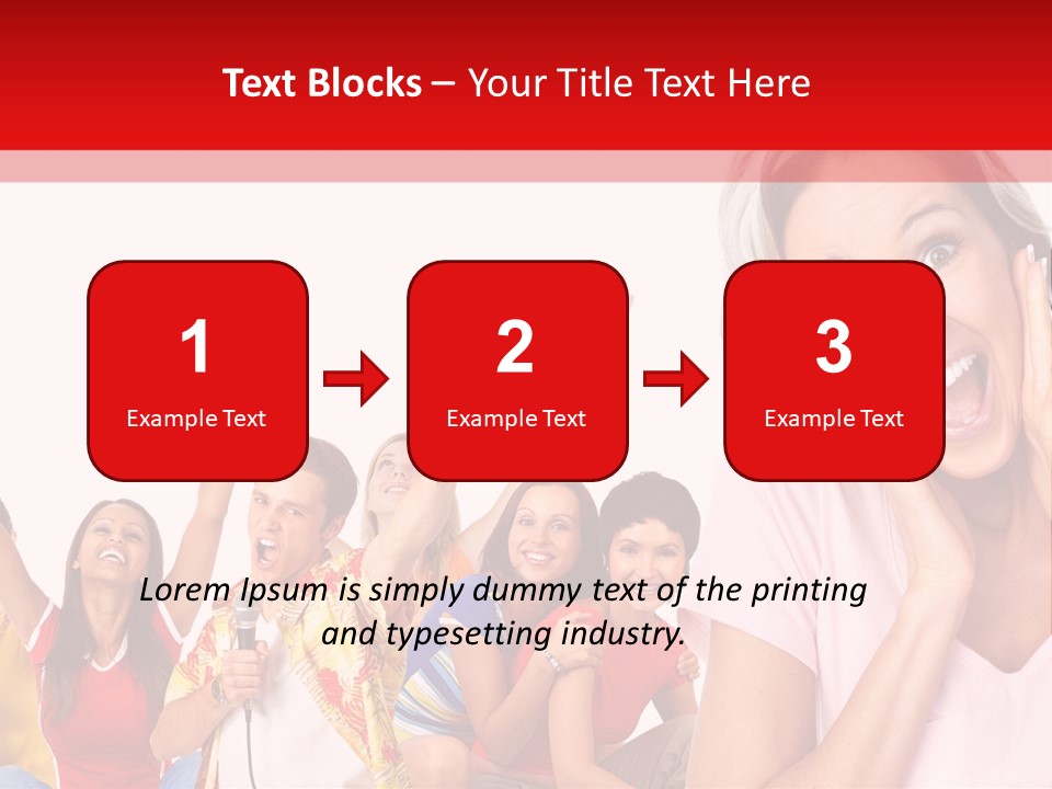 Lady Human Smiling PowerPoint Template