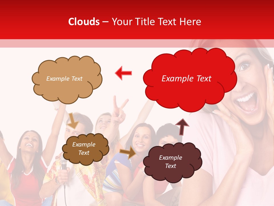 Lady Human Smiling PowerPoint Template