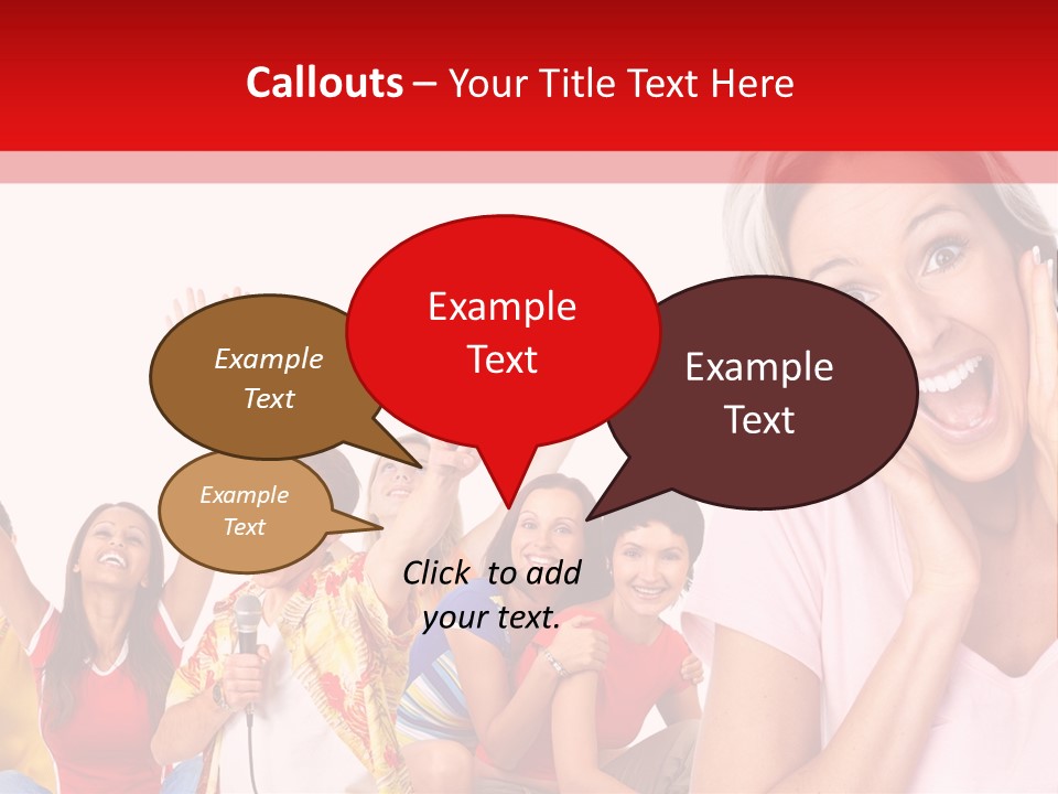 Lady Human Smiling PowerPoint Template