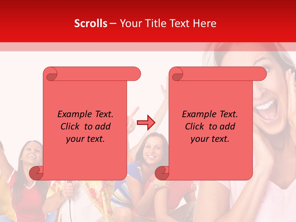 Lady Human Smiling PowerPoint Template