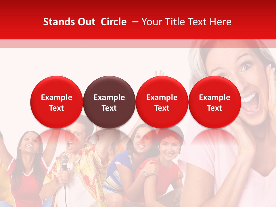 Lady Human Smiling PowerPoint Template