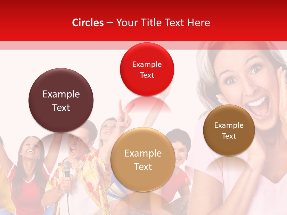 Lady Human Smiling PowerPoint Template