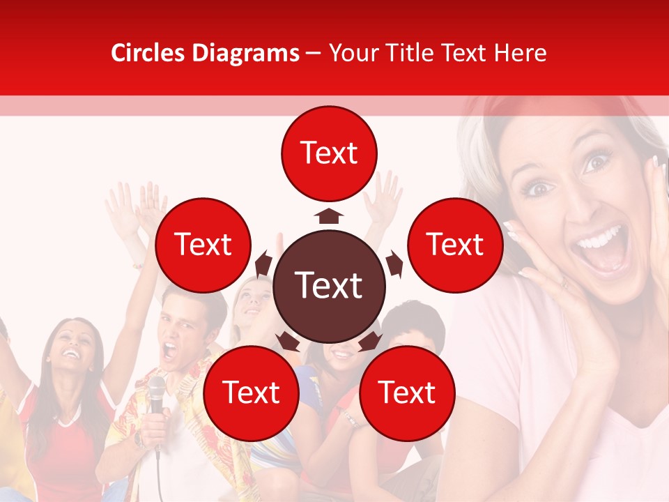 Lady Human Smiling PowerPoint Template