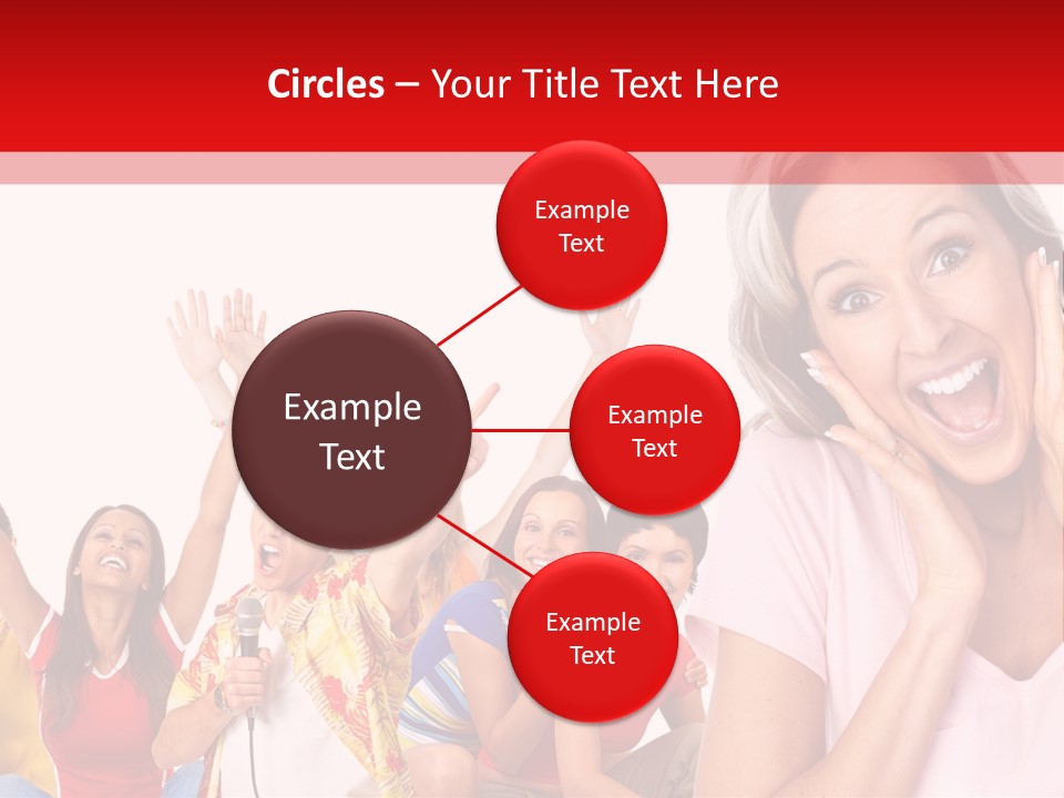 Lady Human Smiling PowerPoint Template