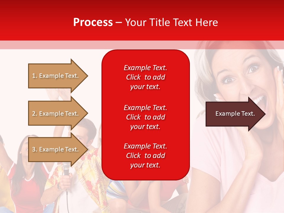 Lady Human Smiling PowerPoint Template