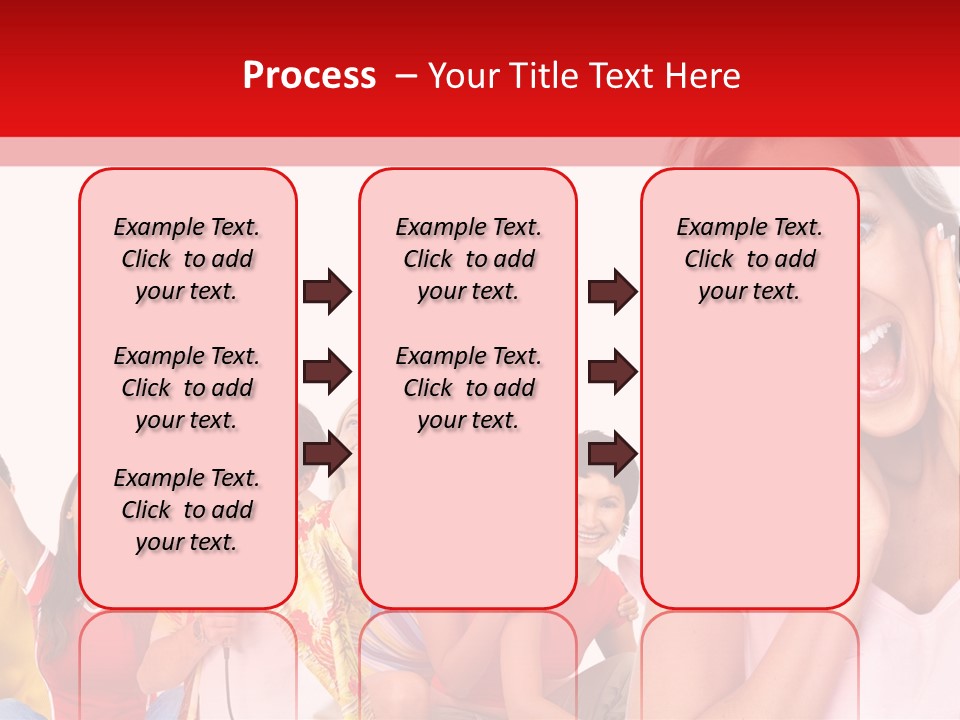 Lady Human Smiling PowerPoint Template
