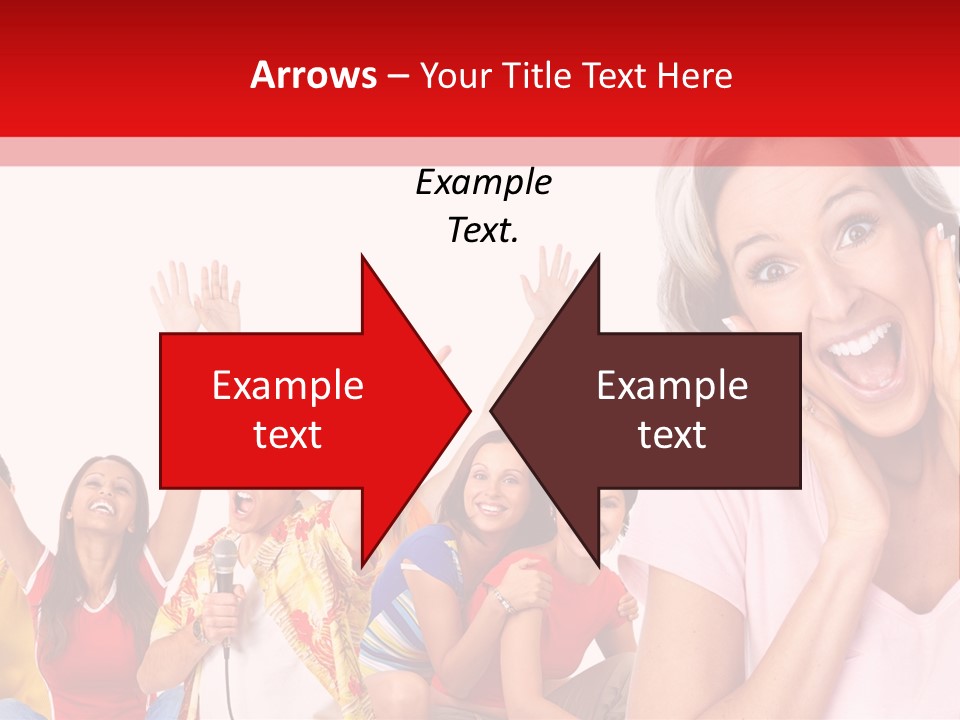 Lady Human Smiling PowerPoint Template