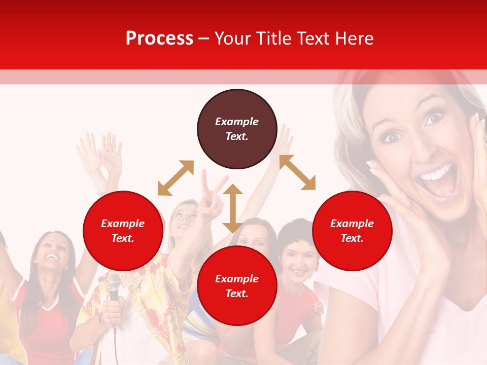 Lady Human Smiling PowerPoint Template