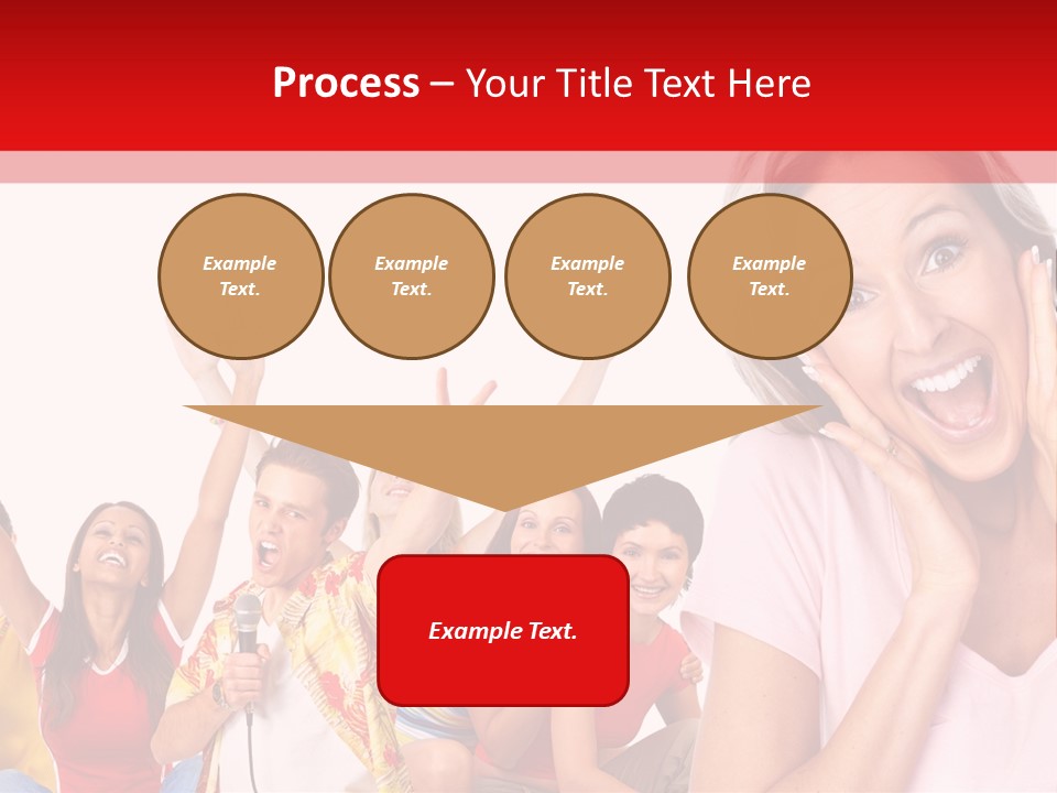 Lady Human Smiling PowerPoint Template