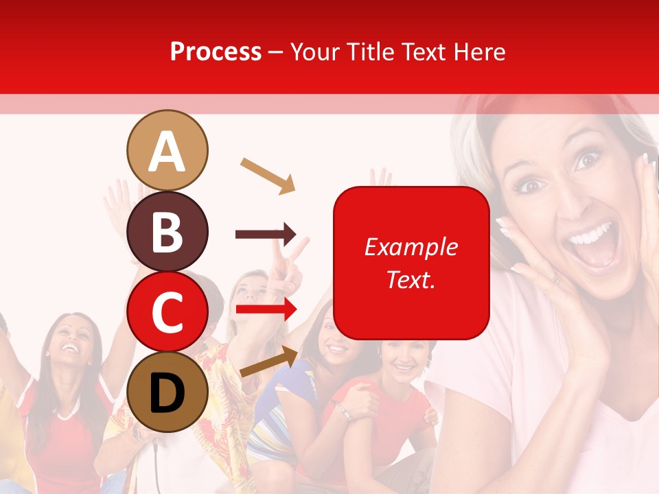 Lady Human Smiling PowerPoint Template