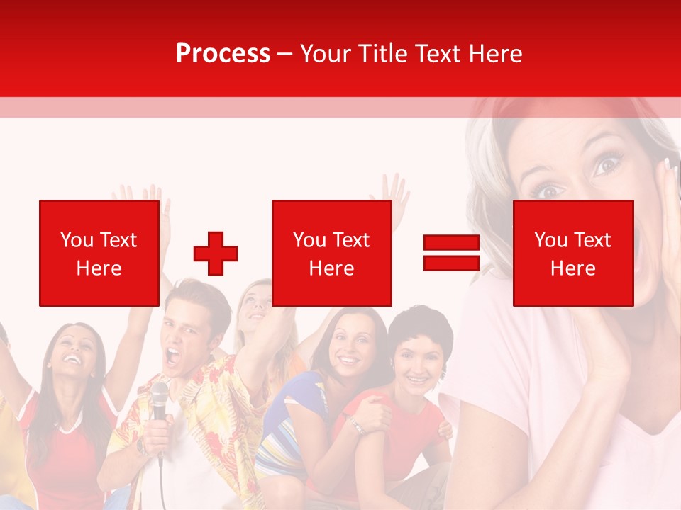 Lady Human Smiling PowerPoint Template