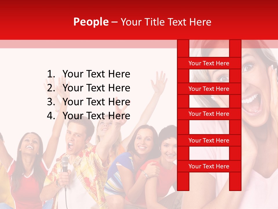 Lady Human Smiling PowerPoint Template