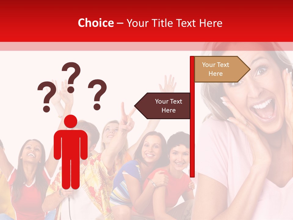 Lady Human Smiling PowerPoint Template