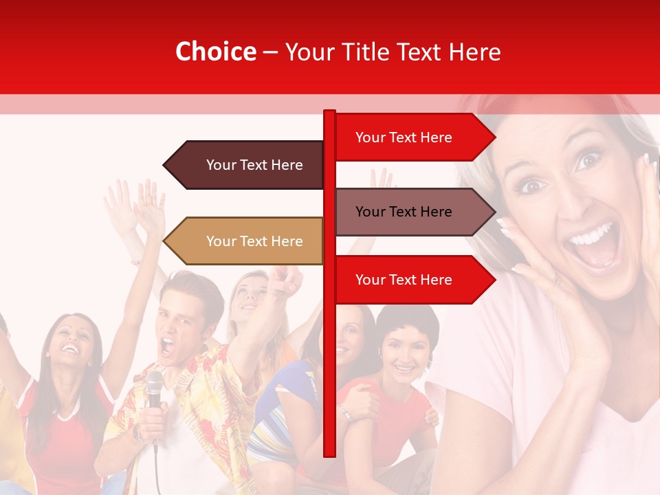 Lady Human Smiling PowerPoint Template