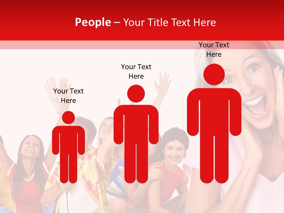 Lady Human Smiling PowerPoint Template