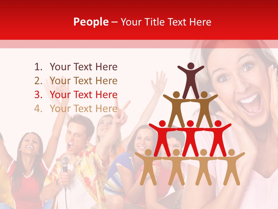 Lady Human Smiling PowerPoint Template