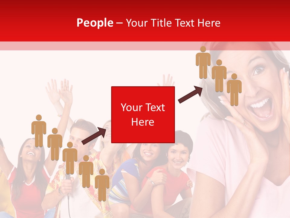 Lady Human Smiling PowerPoint Template