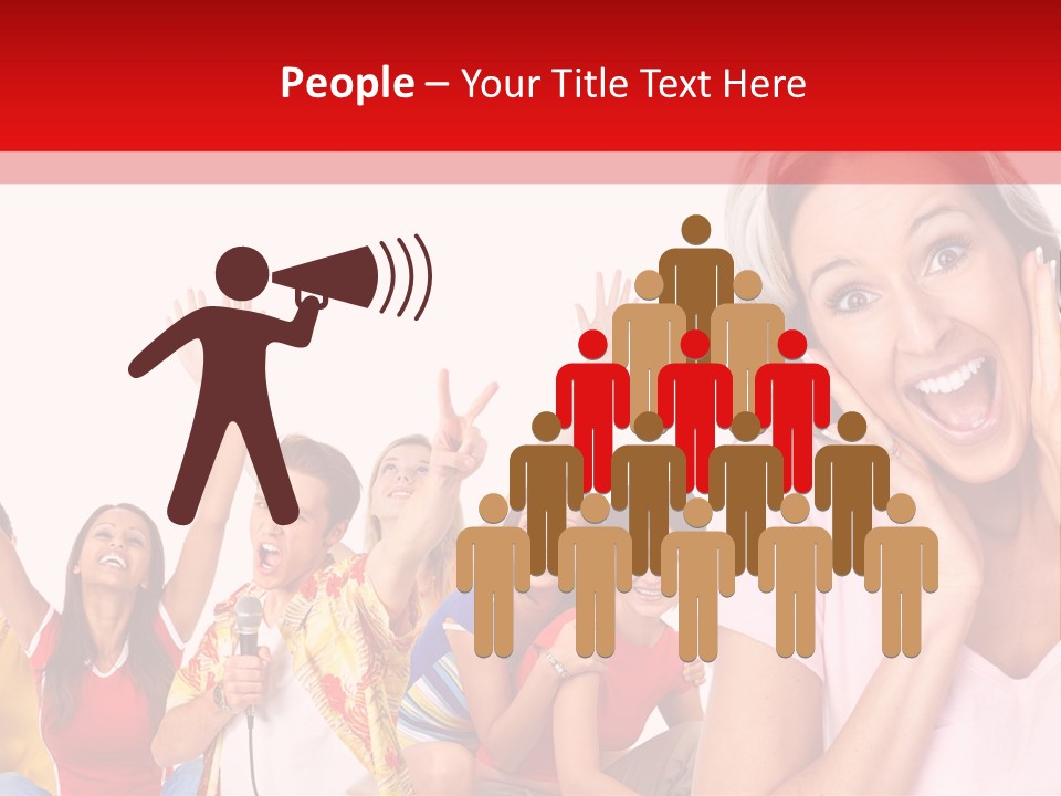 Lady Human Smiling PowerPoint Template