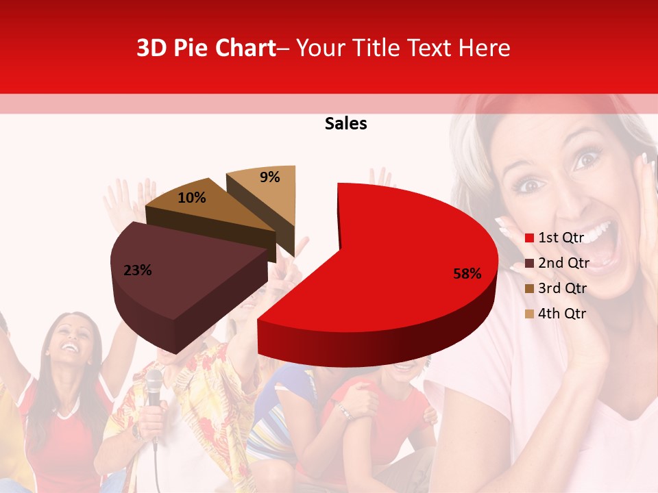 Lady Human Smiling PowerPoint Template