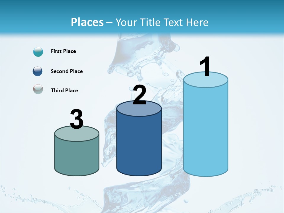 Transparent Water Splashing PowerPoint Template