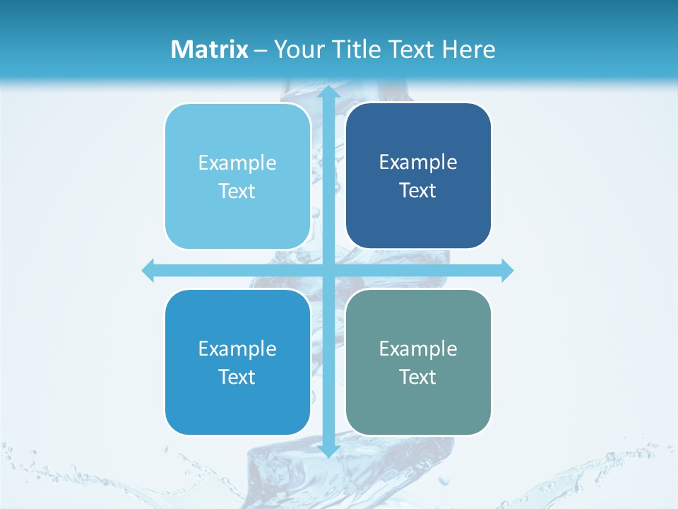 Transparent Water Splashing PowerPoint Template