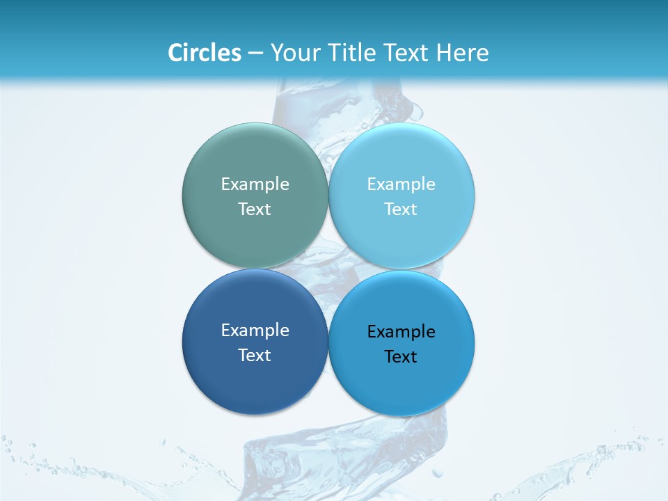 Transparent Water Splashing PowerPoint Template