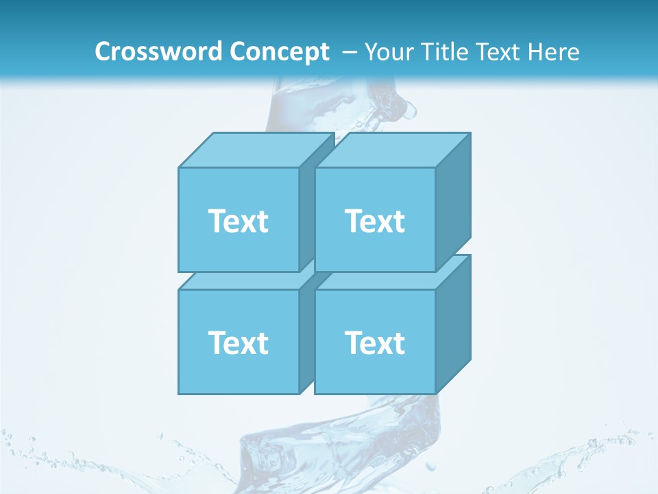 Transparent Water Splashing PowerPoint Template