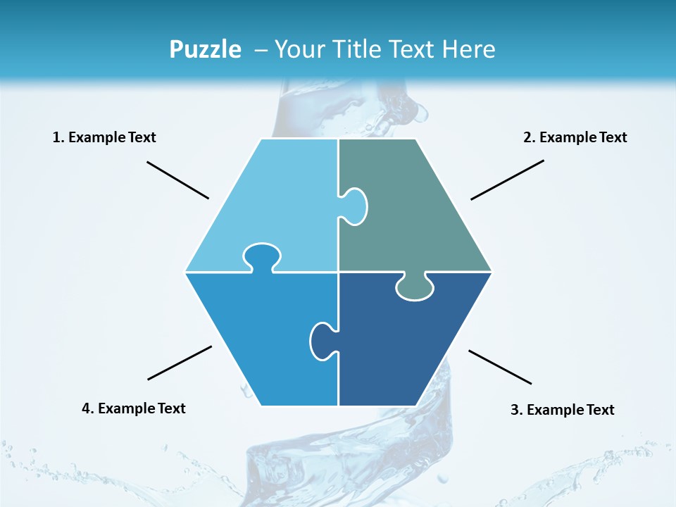 Transparent Water Splashing PowerPoint Template