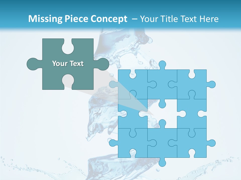 Transparent Water Splashing PowerPoint Template