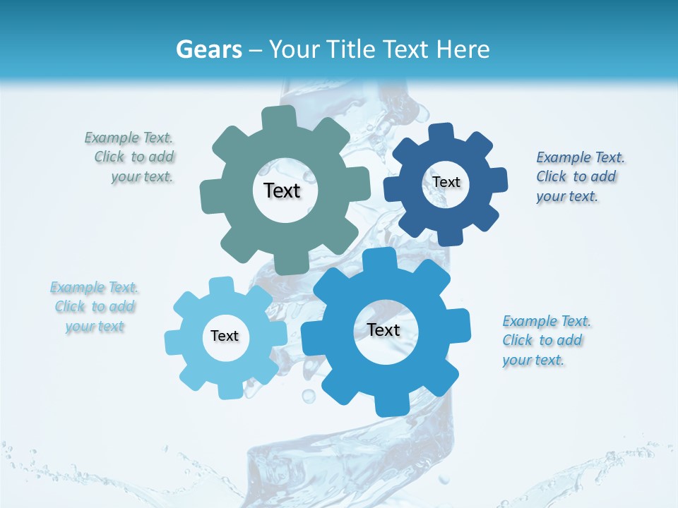 Transparent Water Splashing PowerPoint Template