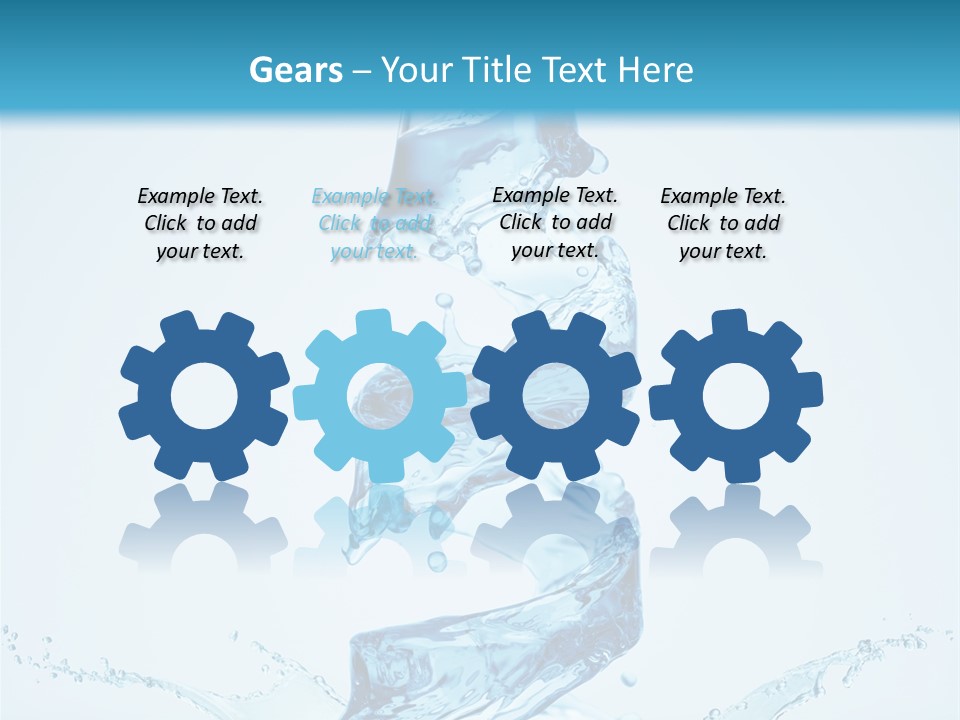 Transparent Water Splashing PowerPoint Template