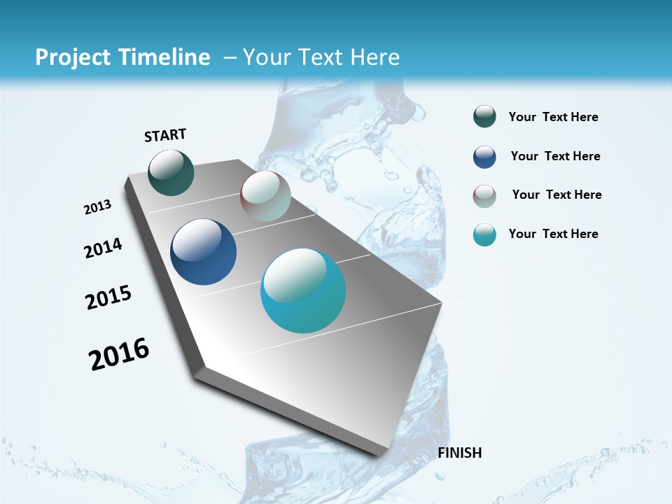 Transparent Water Splashing PowerPoint Template