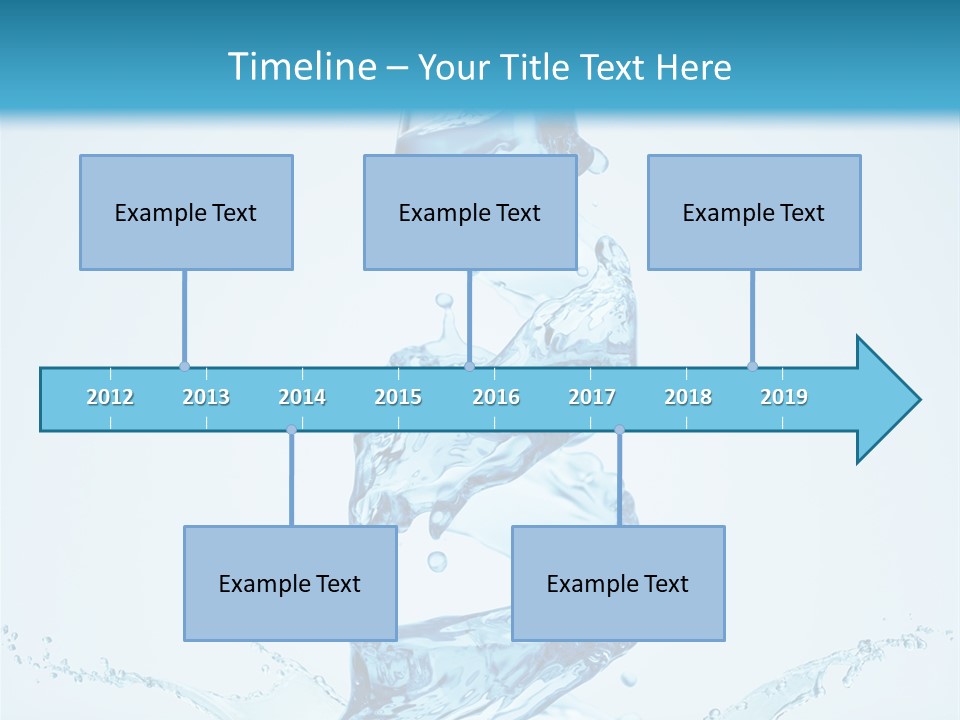 Transparent Water Splashing PowerPoint Template