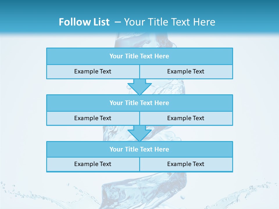 Transparent Water Splashing PowerPoint Template
