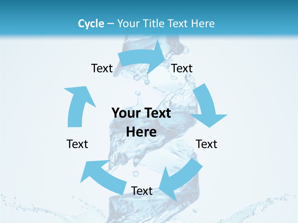 Transparent Water Splashing PowerPoint Template