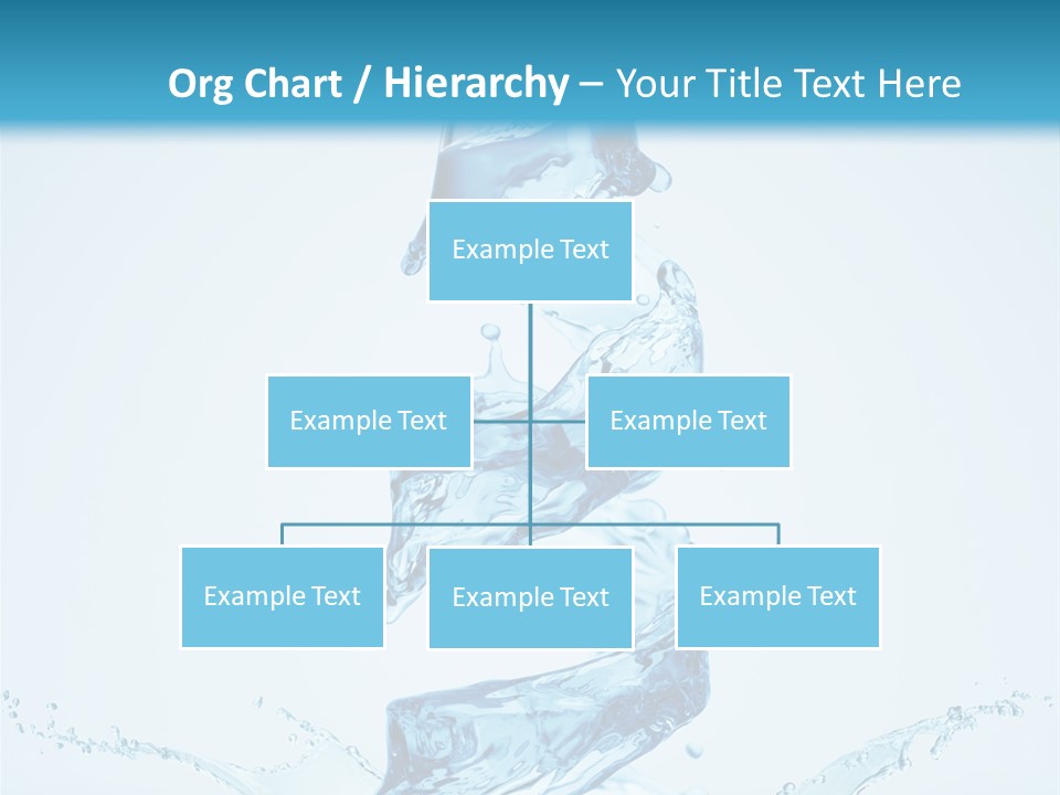 Transparent Water Splashing PowerPoint Template