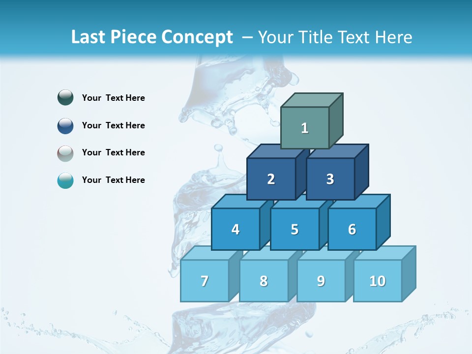 Transparent Water Splashing PowerPoint Template
