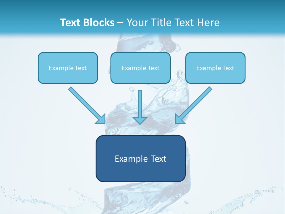 Transparent Water Splashing PowerPoint Template