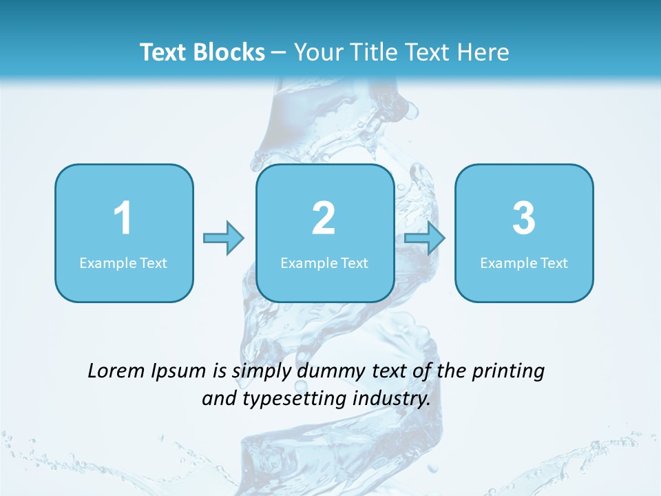 Transparent Water Splashing PowerPoint Template
