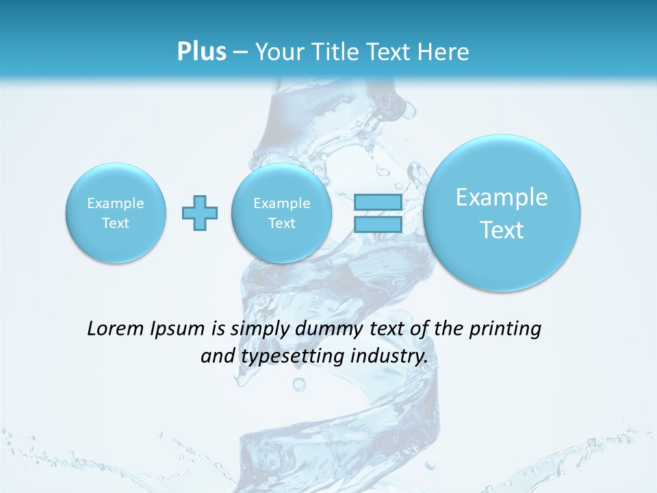 Transparent Water Splashing PowerPoint Template
